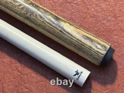 Schmelke Bocote Into Cocobolo Pool Cue With Maple Shaft