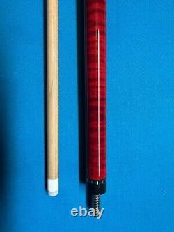 Schmelke Custom 60 Inch CTOB17RED Pool Cue, 3/8x10