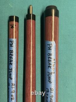 Schmelke Custom Purple Heart Break Jump Pool Cue, 21.9 oz. 5/16X18
