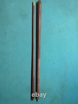 Schmelke Custom Purple Heart Break Jump Pool Cue, Brown Collar, 5/16X18
