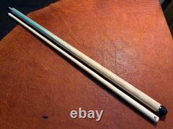 Schmelke Maple Into Mint Green Maple Pool Cue With Maple Shaft