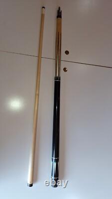 Schon Custom Pool Cue Cx83-birdseye Maple, Ebony, Micarta, And Turquoise