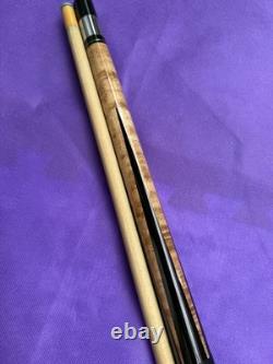Schon Custom Pool Cue Shawn Billiards 14-Shaft Leather Grip Used
