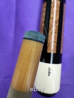 Schon Custom Pool Cue Shawn Billiards 14-Shaft Leather Grip Used