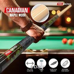 Set of 4 Custom Pool Table Cues Sticks Made with Hand-Selected Canadian Maple