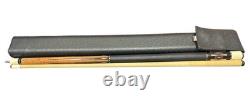Shön Cues STL 15 Custom Pool Cue with Matte Black Leather Wrap & Birdseye Maple