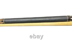 Shön Cues STL 15 Custom Pool Cue with Matte Black Leather Wrap & Birdseye Maple