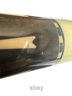 Shön Cues STL 15 Custom Pool Cue with Matte Black Leather Wrap & Birdseye Maple