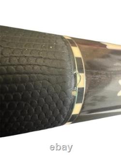 Shön Cues STL 15 Custom Pool Cue with Matte Black Leather Wrap & Birdseye Maple