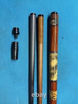 Shon Hardin Custom Pool Cue, 3/8X10 Joint, 30 CF Shaft, 30 KW Shaft