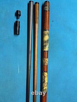 Shon Hardin Custom Pool Cue, 3/8X10 Joint, 30 CF Shaft, 30 KW Shaft