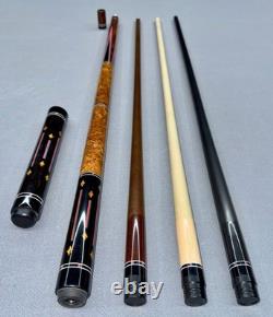 Shon Hardin Custom Pool Cue with 3 Shafts & Matching Extension