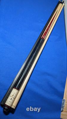 Stunning Gold Web MOP M3/8-10 Jacoby Custom Pool Cue 2 Shafts 18.50oz 12.30mm