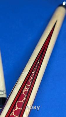 Stunning Gold Web MOP M3/8-10 Jacoby Custom Pool Cue 2 Shafts 18.50oz 12.30mm