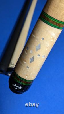 Super? Sharp MOP M3/8-10 Jacoby Custom Pool Cue 2 Shafts 18.50oz 12.30mm