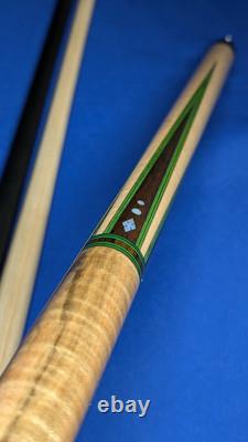 Super? Sharp MOP M3/8-10 Jacoby Custom Pool Cue 2 Shafts 18.50oz 12.30mm