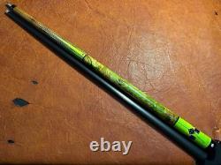 TNT Custom Pool Cue 1 of 1 With Jacoby BLACK Carbon Fiber Shaft. Gambler