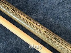 TNT Custom Pool Cue With Maple Shaft. Charcoal Web Wood