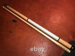 TNT Custom Pool Cue with Jacoby Edge Ultra Pro Hybrid shaft. White with Green