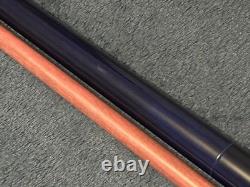 TNT Dark Blue Stained Break Jump Pool Cue With Purpleheart Shaft