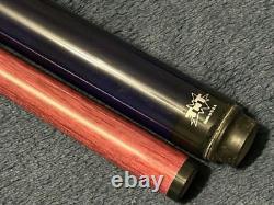 TNT Dark Blue Stained Break Jump Pool Cue With Purpleheart Shaft