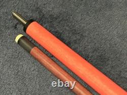 TNT Pink Stained Break Jump Pool Cue With Purpleheart Shaft