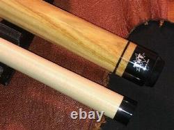 TNT Sneaky Pete Pool Cue With One Shaft. Canary Wood Into Bocote. MAKO Tip