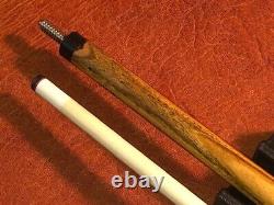 TNT Sneaky Pete Pool Cue With One Shaft. Canary Wood Into Bocote. MAKO Tip