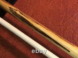 TNT Sneaky Pete Pool Cue With One Shaft. Canary Wood Into Bocote. MAKO Tip