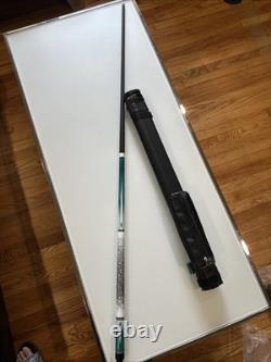 Taizhou Custom Pool Cue Turquoise/White Inlay, Excellent Condition