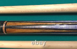 Teton Mountain Lakes and Peaks Custom Pool Cue Six Points Nice Hard Woods