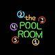 The Pool Room Billiards 17x14 Neon Sign Lamp Light With Dimmer Business Bar Vy