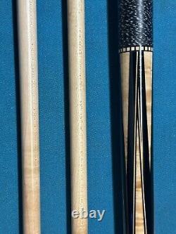 Tom Coker Custom Pool Cue, Maple Shafts, 3/8X10 Joint