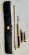 Unknown 4 Pc. Custom Pool Cue Of Rosewood & Bakelite 56.5 Weights Carrying Case