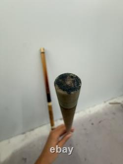 VINTAGE Golden Shark Custom Crafted Pool Cue Hand Carved Rare