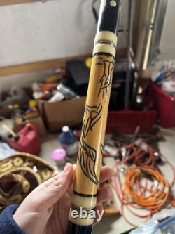 VINTAGE Golden Shark Custom Crafted Pool Cue by Bob & Chet With Hard Case 21oz
