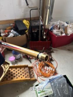 VINTAGE Golden Shark Custom Crafted Pool Cue by Bob & Chet With Hard Case 21oz