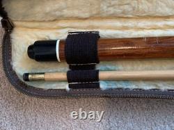 VINTAGE Golden Shark Custom Crafted Pool Cue with Case Rare