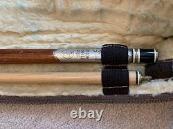 VINTAGE Golden Shark Custom Crafted Pool Cue with Case Rare