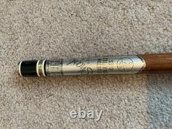 VINTAGE Golden Shark Custom Crafted Pool Cue with Case Rare