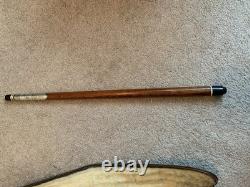 VINTAGE Golden Shark Custom Crafted Pool Cue with Case Rare