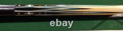 VINTAGE New Mosconi 6Pt Pool Cue Helmstetter/Adam Custom Leather Wrap FREE CASE