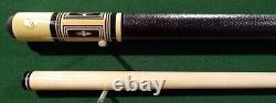 VINTAGE New Mosconi 6Pt Pool Cue Helmstetter/Adam Custom Leather Wrap FREE CASE