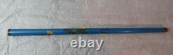 VTG Wooden Cane Concealed Pool Cue Brass Knob Dragon Body Carved Billiards