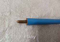 VTG Wooden Cane Concealed Pool Cue Brass Knob Dragon Body Carved Billiards