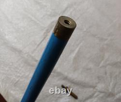 VTG Wooden Cane Concealed Pool Cue Brass Knob Dragon Body Carved Billiards