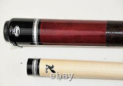 Viking 2pc Pool Cue Billiards custom new Black cherry Finish new warranty