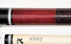 Viking 2pc Pool Cue Billiards custom new Black cherry Finish new warranty