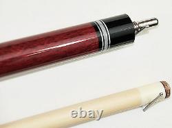 Viking 2pc Pool Cue Billiards custom new Black cherry Finish new warranty