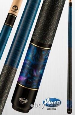 Viking 3263 Pool Cue Tiger 13.00 MM Tip Vikore Shaft New Free Shipping Free Case